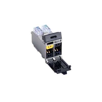 [T7F-01-1] Jack Tera Categoría 7A, con Puerta Protectora, para Aplicaciones de Servicios Compartidos, Color Negro