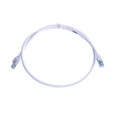 [ZM6A-S03-02B] Patch Cord Z-MAX Cat6A S/FTP, CM/LS0H, 0.91 Metros (3 Pies), Color Blanco, Versión Bulk (Sin Empaque Individual)