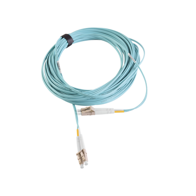 [FJ2-LCLC5L-10AQ] Jumper de Fibra Óptica Multimodo 50/125 XGLO OM3, LC-LC Duplex, OFNR, Color Aqua, 10 Metros (32.81 Pies)