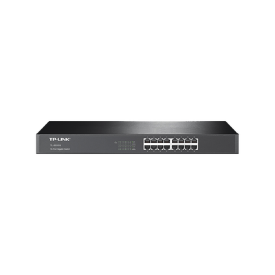 [TL-SG1016] Switch Gigabit no administrable de 16 puertos 10/100/1000 Mbps para rack