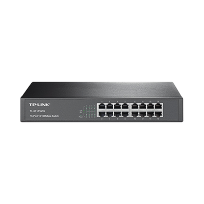 [TL-SF1016DS] Switch no administrable de 16 puertos 10/100 Mbps de escritorio y para montaje en rack