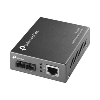 [MC100CM] Convertidor Fibra Óptica Multimodo /  1 Puerto RJ45 10/100 Mbps / Puerto Fibra Óptica SC 100 Mbps / Hasta 2 Km / Plug and Play