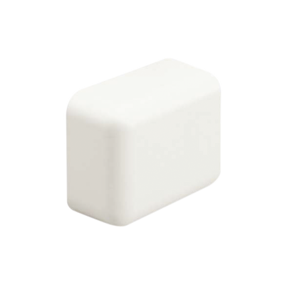 [ECF3IW-E] Tapa Final, para uso con canaleta LD3, material ABS, Color Blanco Mate