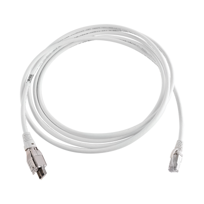 [T4A-S10M-B02L] Patch Cord TERA Cat6A 1/10G Ethernet, de 4 Pares y Conector Modular, LS0H, Color Marfil, 10 Metros (32.81 Pies)