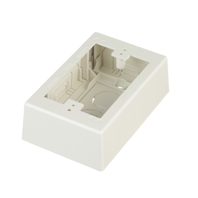 [JBX3510IW-A] Caja de Pared Superficial, Uso Universal con Placas de Pared, con Cinta Adhesiva, Color Blanco Mate