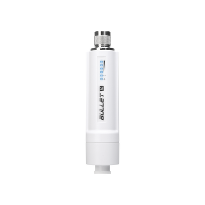 [B-DB-AC] Radio Doble Banda Bullet airMAX AC hasta 160 Mbps en 2.4 GHz (2412-2472 MHz) o 300 Mbps en 5 GHz (5150-5875 MHz)