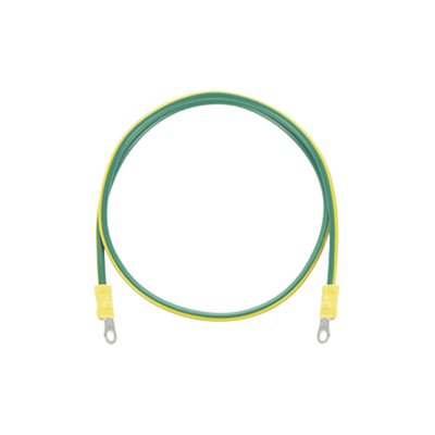 [EIG-8AWG-50] Jumper para Puesta a Tierra con Cable 8 AWG con Conectores de Ojo de 50 cm.