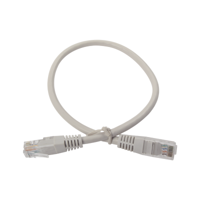 [LPUT6040CS] Cable de Parcheo UTP Cruzado Cat6 0.4 Metros (1.31 Pies) - Gris