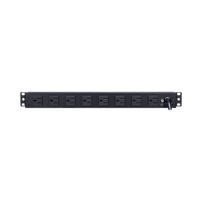 [PDU15B8R] PDU Básico Para Distribución de Energía, Con 8 Tomas NEMA 5-15R Traseras, 1UR, 15 Amp, 120 Vca