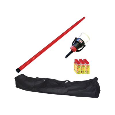 [SOLO-809-KIT] Kit De Prueba De Detectores De Humo, Incluye Pértiga Telescópica SOLO-100 4.6m, Dispensador SOLO-330 4", 12 Latas De Humo M8 y Bolsa De Transporte SOLO-604