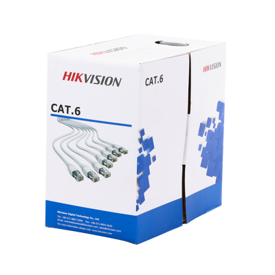 [DS-1LN6-UE-W] Bobina de Cable de 305 Metros (1000 Pies) Cat 6 / 100% Cobre / Color Blanco / Uso en Interior / PVC