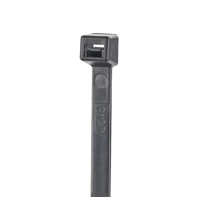 [S12-40-C0] Cincho de Nylon 6.6 StrongHold™, 300mm largo x 3.6mm ancho, Color Negro, Exterior Resistente a Rayos UV, Paquete de 100pz