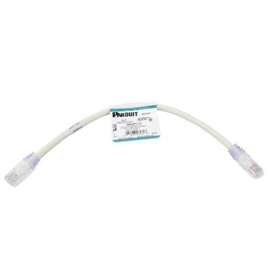 [NK6PC1Y] Cable de Parcheo UTP Categoría 6, con Plug Modular en Cada Extremo - 0.3 Metros (1 Pie) - Blanco