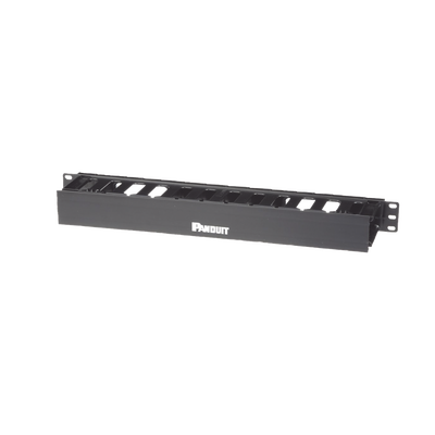 [WMPFSE] Organizador de Cables Horizontal PatchLink, Sencillo (Solo Frontal), Para Rack de 19in, 1UR