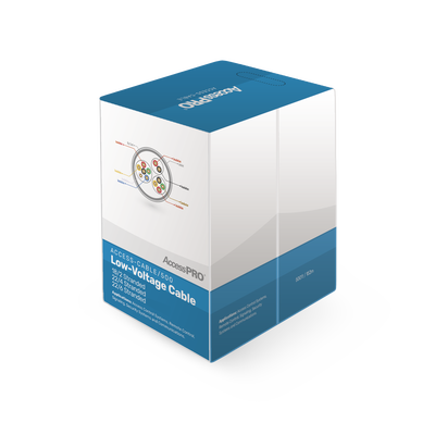 Bobina de 152 Metros (500 Pies) de Cable Compuesto de, 6 y 4 Conductores Calibre 22 y 2 Conductores Calibre 18, para Aplicaciones de Control de Acceso