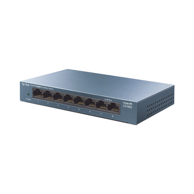 [LS108G] Switch de escritorio Gigabit de 8 puertos 10/100/1000Mbps, carcasa metálica 