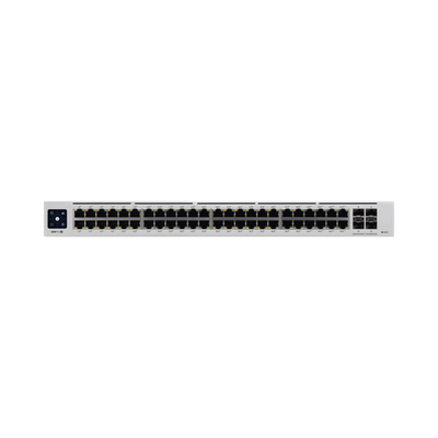 [USW-PRO-48-POE] UniFi Switch USW-Pro-48-POE Gen2, Capa 3 de 48 puertos PoE 802.3at/bt + 4 puertos 1/10G SFP+, 600W, pantalla informativa