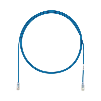 Cable de Parcheo UTP Cat6A, CM/LSZH, Diámetro Reducido (28AWG), Color Azul, 0.91 Metros (3 Pies)