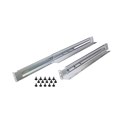 [4POSTRAIL] Kit de Rieles Para Racks de 4 Postes, Para UPS de 1 a 3 UR, Profundidad Ajustable, Soporte de Peso de 104.78 Kg