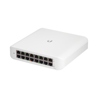 [USW-LITE-16-POE] Switch UniFi Lite Administrable PoE de 16 Puertos 10/100/1000 Mbps (8 puertos 802.3af/at), 45 W 