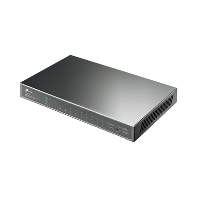 [TL-SG2210P] Switch PoE JetStream SDN Administrable 8 puertos 10/100/1000 Mbps + 2 puertos SFP, 8 puertos PoE, 61W, administración centralizada OMADA SDN
