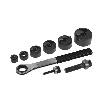 Juego de 6 Sacabocados de 1/2 a 2 Pulgadas (12.7 a 50.8 mm). con Estuche