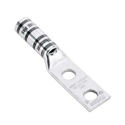 Zapata de compresión LCC6-12W-L para cal. 6 Awg, Doble barreno para tornillo prisionero de 1/2, Espaciado de orificio 44.5mm, 1 Pz