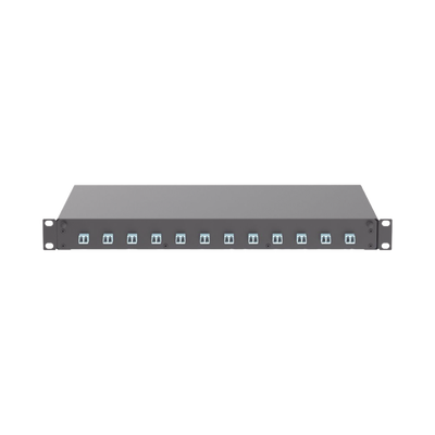 Distribuidor de Fibra Óptica, Con 12 Conectores LC Duplex (24 Fibras), Para Fibra Multimodo OM3/OM4, 1 UR