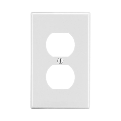 [HUB-P8W] Tapa para Contacto Dúplex Color Blanco.