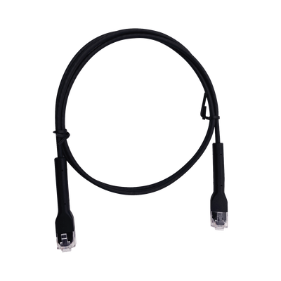 Mini Patch Cord Cat6 Ultra Slim 5 Metros (16.40 Pies) Negro ? Ahorra Espacio sin Organizadores, con Bota Flexible