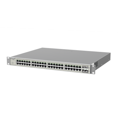[RG-NBS5200-48GT4XS-UP] Switch Administrable Capa 3 con 48 puertos Gigabit PoE 802.3af/at + 4 SFP+ para fibra 10Gb, gestión gratuita desde la nube, 740W
