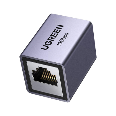 Acoplador STP (Extensor de Cable Ethernet RJ45) | 10Gbps | Blindado | Compatibilidad con Cat8 Cat7 Cat6 Cat5e | Hasta 100 Metros (328.08 Pies) | Aleación de Aluminio