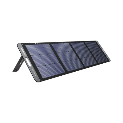 [15114] Panel Solar Plegable 200W / Recomendado para el Power Station Portable de 1200W UGREEN /  Alta Eficiencia de Conversión / Alineación Inteligente de la Luz Solar / Resistente Al Agua y Duradero / Incluye Cable XT60 Macho a Macho 2m.