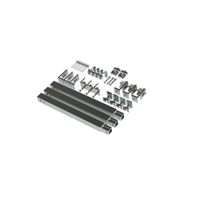 [EPLAMO011X3ST] Caja de accesorios de aluminio  anodizado para montaje VEKTOR8R3M , arreglo 1X4 para techo