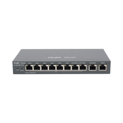 [RG-EG210G-P-V3] Router Balanceador con Función SD-WAN, PoE+ hasta 110 Watts, Hasta 4 Servicios de Internet y hasta 200 clientes con desempeño de 1 Gbps