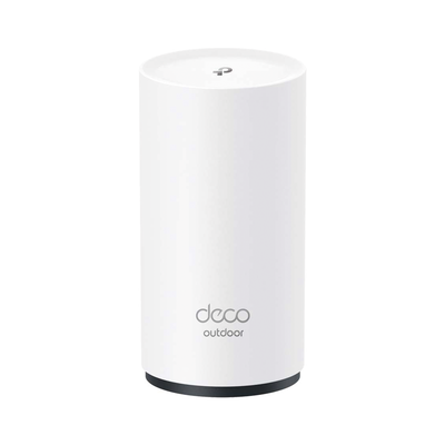 [DECOX50-OUTDOOR] Router Inalámbrico MESH Exterior para Hogar / Doble Banda Wi-Fi 6 AX3000 Mbps / 2 Puerto Gigabit WAN/LAN / Puertos PoE 802.3 af/at Entrada / 2 Antenas Internas / Protección IP65 / Administración Mediante la App Deco (iOS, Android) 