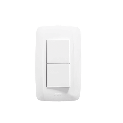 Apagador Escalera Doble de 10 A/ 127 V CA ~ 60 Hz / 1 1/2 Módulos / Color Blanco.