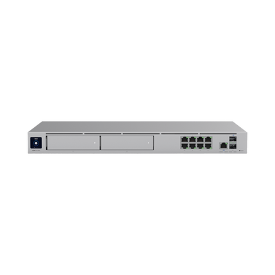 [UDM-PRO-MAX] UniFi Dream Machine Pro Max – Cloud Gateway Empresarial con Soporte para 150 Dispositivos y 2000 Clientes, 5 Gbps de Ruteo con IDS/IPS, 2 Bahías para HDD 3.5”, SSD Interno de 128 GB, Failover, Balanceo de Carga y VPN/SD-WAN