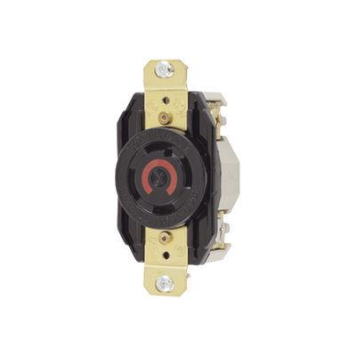 [HUB-HBL-2710] Receptáculo con Bloqueo de Media Vuelta Industrial 30 a 125/250 V CA / 3 Polos 4 Hilos / Nema L14-30R.