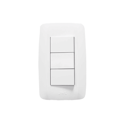 [JTL-B72-10] Apagador Escalera Triple de  127 V~60 Hz 10 A/ Color Blanco.