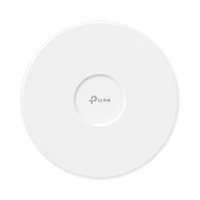 Punto de Acceso Omada / Wi-Fi 7 BE10000 MU-MIMO 2x2 / 1 Puerto 10 Gbps / Mesh Omada / Operaciones Multiencale (MLO) / Configuración por Controlador o Stand-Alone / Para Montaje en Techo/pared / Alimentación PoE+ 