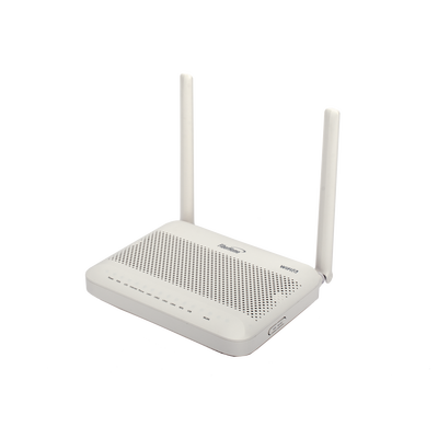 ONU GPON WiFi 6, (2.4/5 GHz), 2 Antenas de 5 dBi, Compatible con OLT de Terceros, 4 puertos Gigabit + 1 POTS + 2 USB, conector SC/UPC