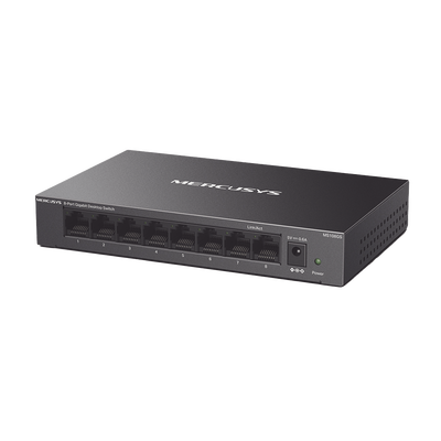 [MS108GS] Switch NO Administrable / Para escritorio / Carcasa de Metal / 8 puertos 10/100/1000 Mbps / Diseño Compacto / Plug and Play