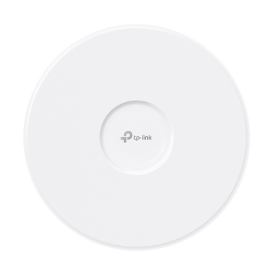 Punto de Acceso Omada / Wi-Fi 7 BE22000 MU-MIMO 4x4 / 2 Puertos 10 Gbps / Mesh Omada / Operaciones Multiencale (MLO) / Configuración por Controlador o Stand-Alone / Para Montaje en Techo/pared / Alimentación PoE++