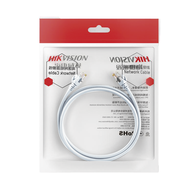 Cable de Parcheo (Patch Cord) / UTP / Cat. 6 (24 AWG) / 0.50 Metros (1.64 Pies) / Color Blanco / Ideal para PoE+ / Interior