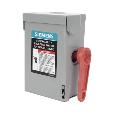 [GNF221A]  Interruptor de seguridad cerrado de doble ruptura. Interruptor de serie A, 2 polos, 2 hilos sin fusible, uso general.