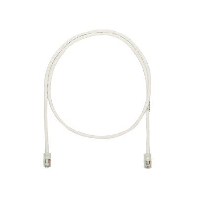 Cable de Parcheo UTP Categoría 5e, con Plug Modular en Cada Extremo - 1 Metro (3.28 Pies) - Blanco Mate