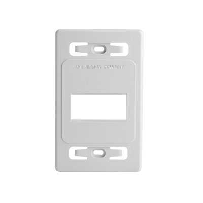[MX-FP-S-03-02B] Placa de Pared Modular MAX, de 3 Salidas, Color Blanco, Versión Bulk (Sin Empaque Individual)