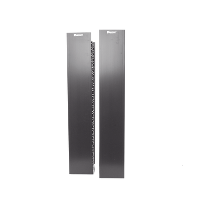 [WMPVHC45E] Organizador Vertical NetRunner, Doble (Frontal y Posterior), para Rack Abierto de 45 Unidades, 6.7in de Ancho, Color Negro