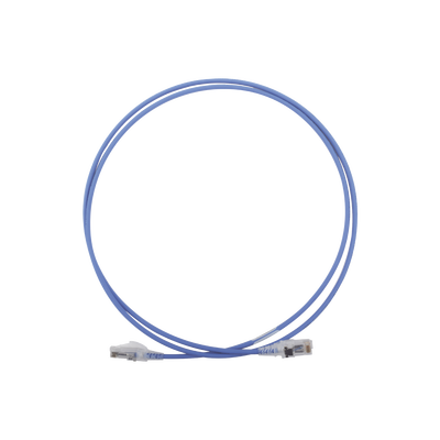 Patch Cord MC6 Modular Cat6 UTP, CM/LS0H, 1.52 Metros (5 Pies), Color Azul, Diámetro Reducido (28AWG)